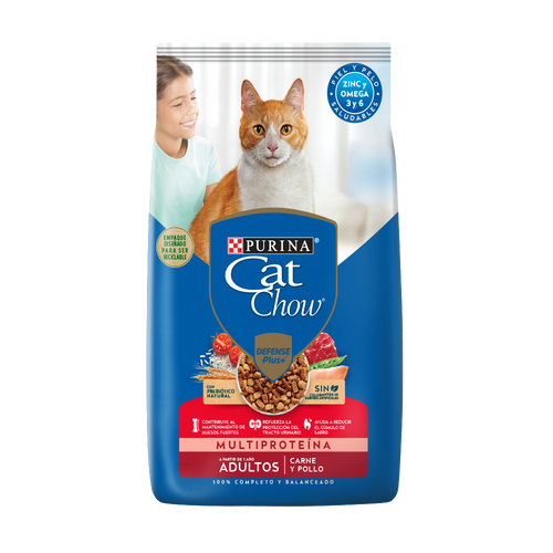 Cat Chow Adulto Carne y Pollo 8kg con 2 paté