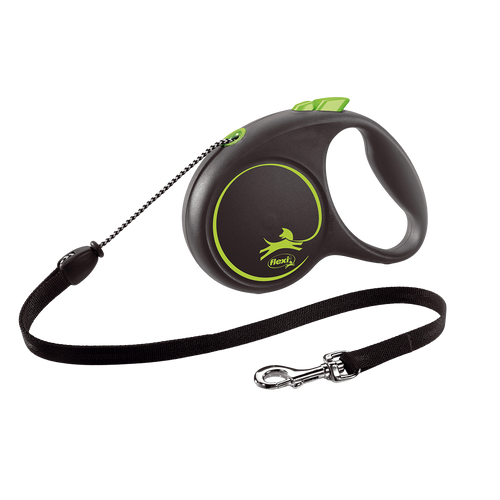 Correa Flexi Black Design Cordón S 5m Verde