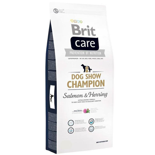 Brit Care Dog Show Champion Salmón y Arenque Hipoalergénica 12kg con Regalo