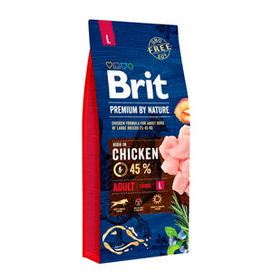Brit Premium Perros Raza Grande Pollo 15kg Con Regalo