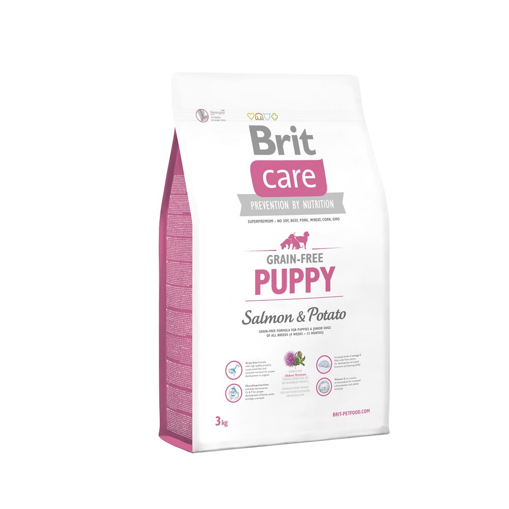 Brit Care Grain Free Puppy Salmón Y Papa 3kg con Regalos