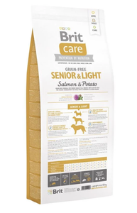 Brit Care Grain Free Senior & Light Salmón y Patata 12kg con Regalo