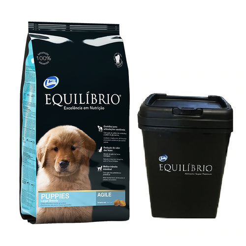 Equilibrio Cachorro Raza Grande 15Kg con Contenedor