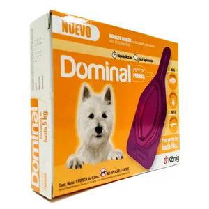 Pipeta Anti Pulgas y Garrapatas Dominal Hasta 5kg