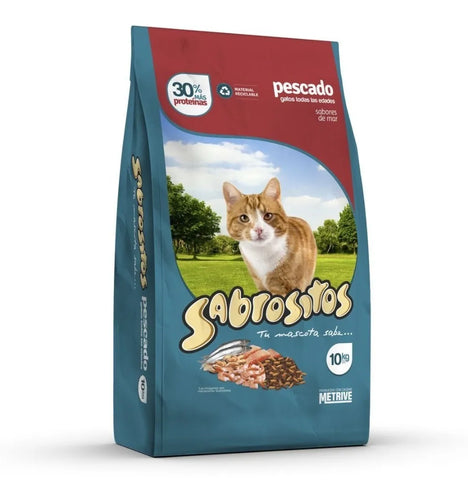 Sabrositos Gato Adulto Pescado 10kg con Regalo