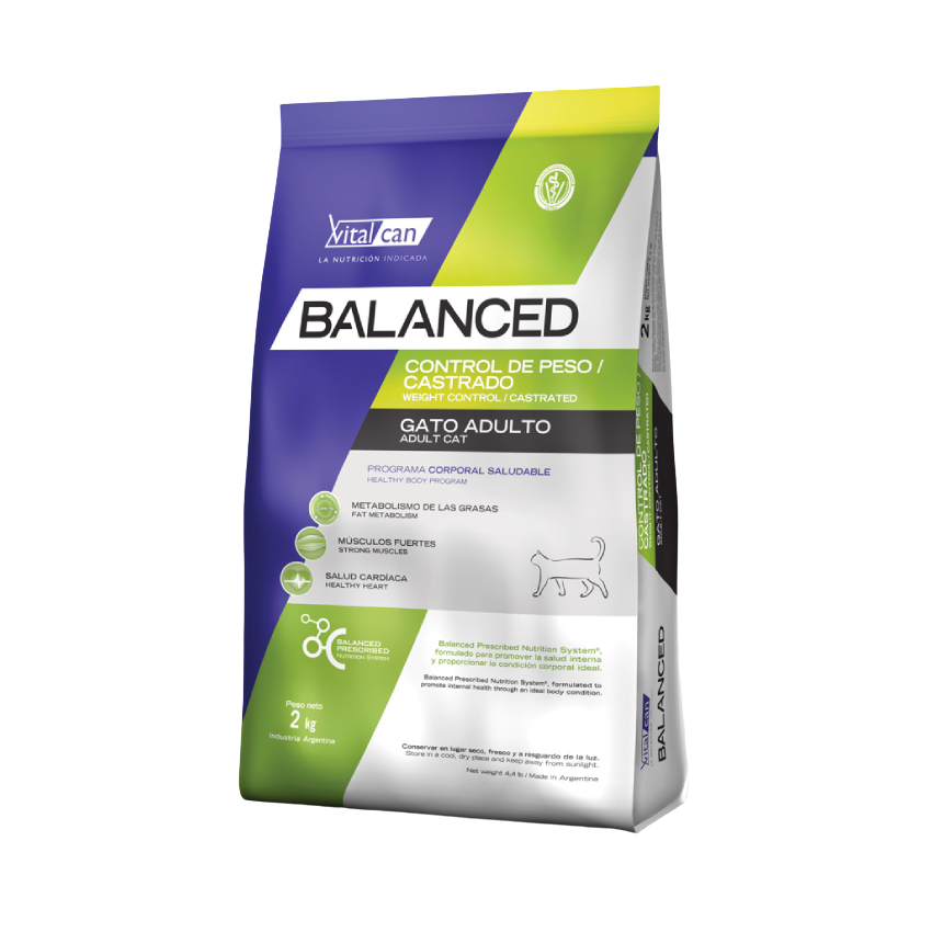 Vet Can Balanced Gato Control de Peso 2Kg con Regalo