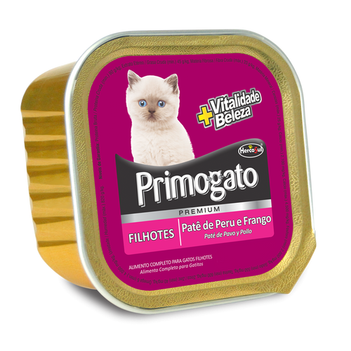Pate Premium Primogato Gatitos Pavo y Pollo 150g