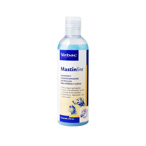 Shampoo Virbac Mastin Line Antipulgas y Garrapatas 250ml