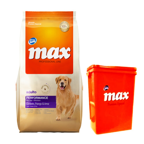 Max Performance Perro Adulto Pollo 20kg con Contenedor