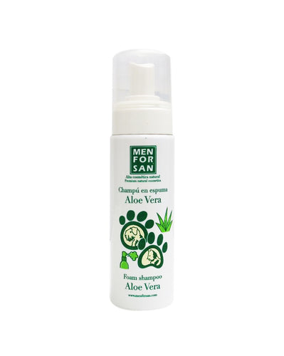 Shampoo en Espuma Para Mascotas Menforsan Aloe Vera 200ml