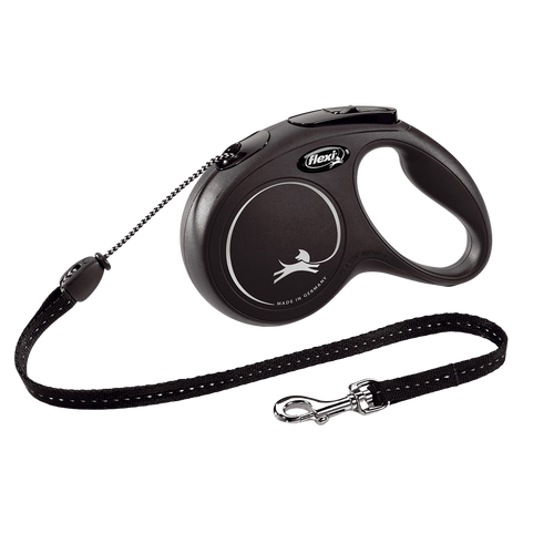 Correa Flexi New Classic Cordón S 5m Negro