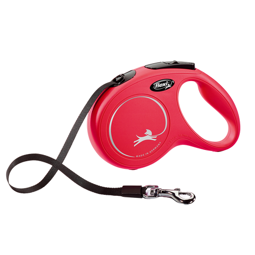 Correa Flexi New Classic Cinta M 5m Rojo