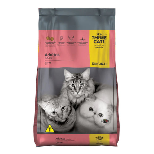 Three Cats Premium Original Gato Adulto 1Kg con Regalo