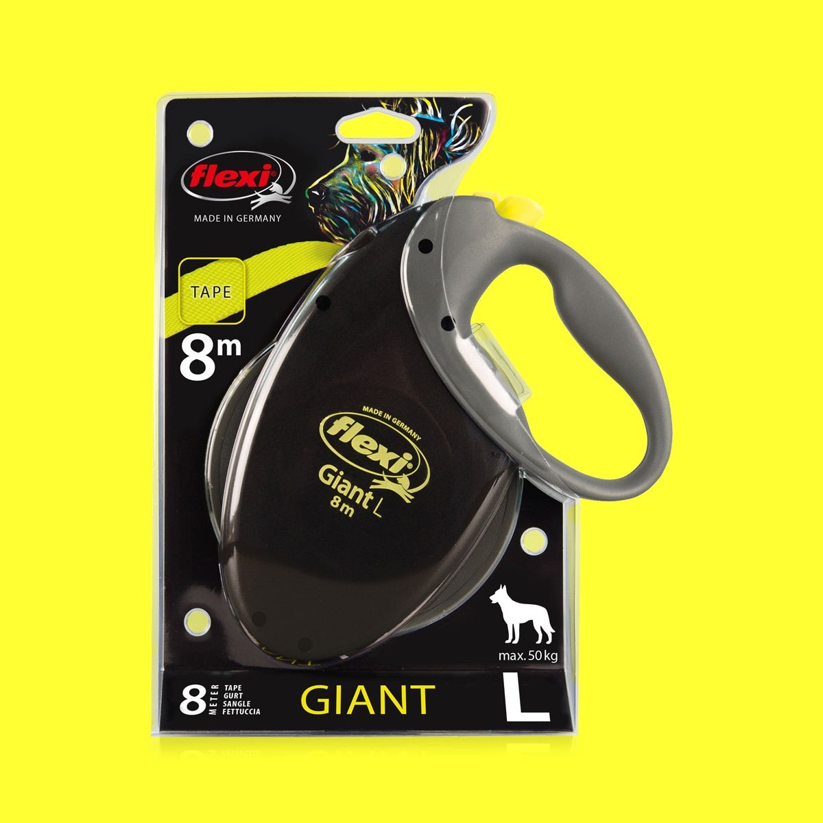 Flexi - Correa giant L cinta 8 m : : Productos para mascotas