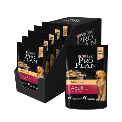 Pouch Pro Plan Adulto Pollo en Salsa 100g x 12uds