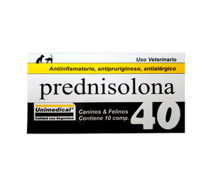 Prednisolona 40 Antialérgico Unimedical x 10 Comprimidos