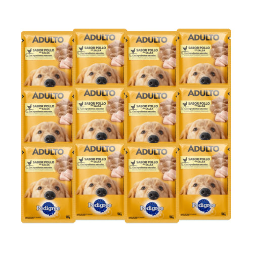 Pouch Pedigree Adulto Pollo 100g x 12uds.