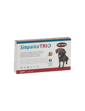 Cargar imagen en el visor de la galería, Simparica Trio 40 A 60 Kg X 3 comprimidos Parásitos Interno Y Externo